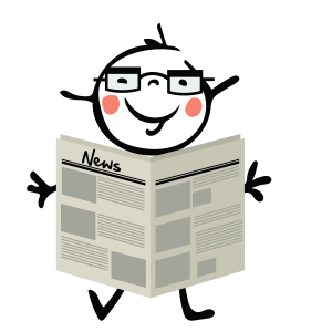 Danni with Newspaper-01 signup to our newsletter