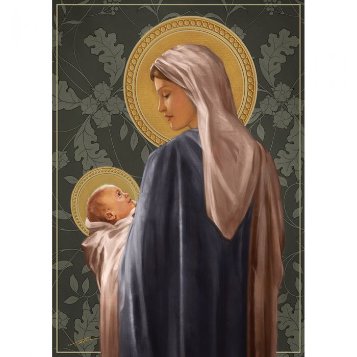 Mary and Child Xmas Card