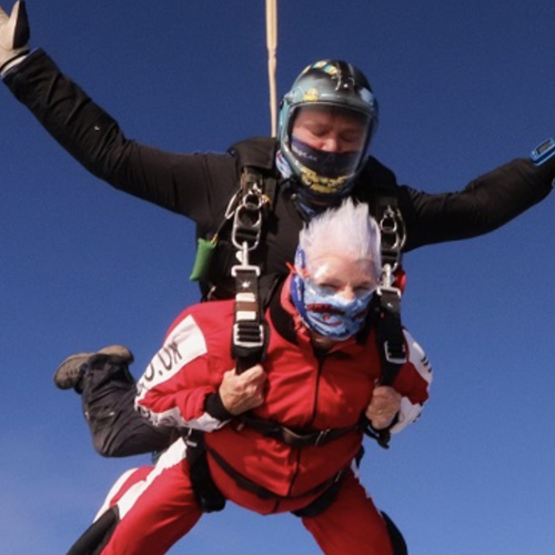 90 year old sky diver