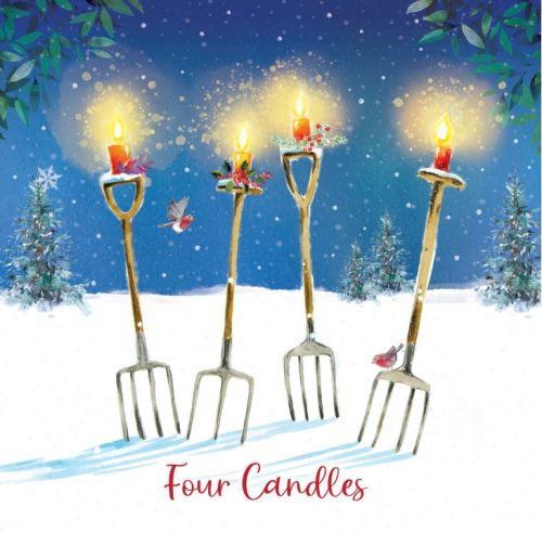 'Four Candles' 10 Pack Christmas Cards NEW FOR 2024